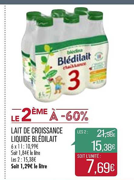 Lait De Croissance Liquide Blédilait