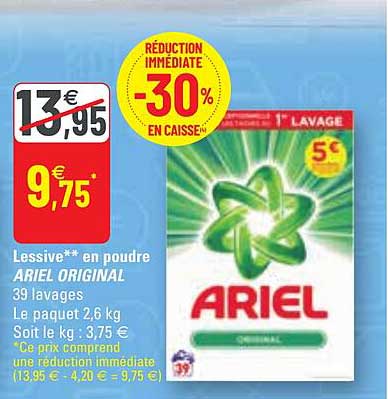 Lessive En Poudre Ariel Original