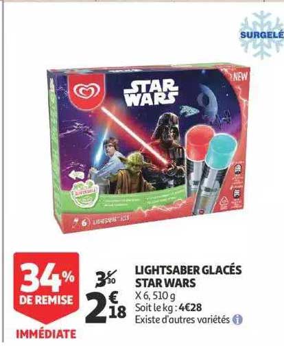 lightsaber glacés star wars