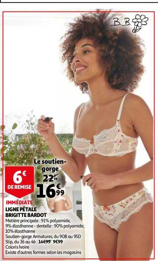 ligne pétale brigitte bardot