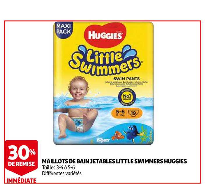maillots de bain jetables little swimmers huggies