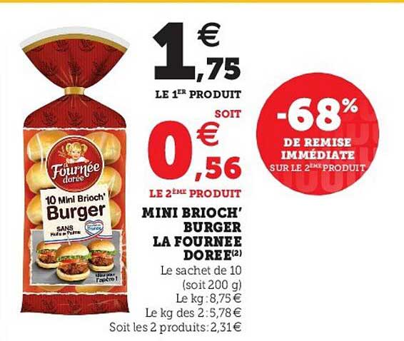 mini brioch' burger la fournée dorée