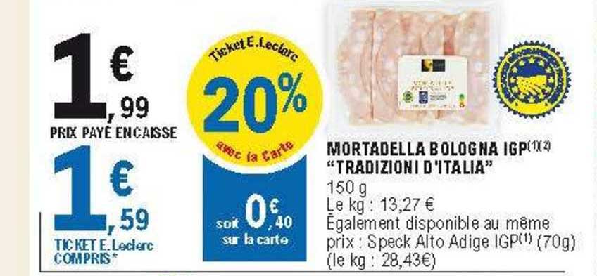 mortadella bologna igp "traditioni d'italia"