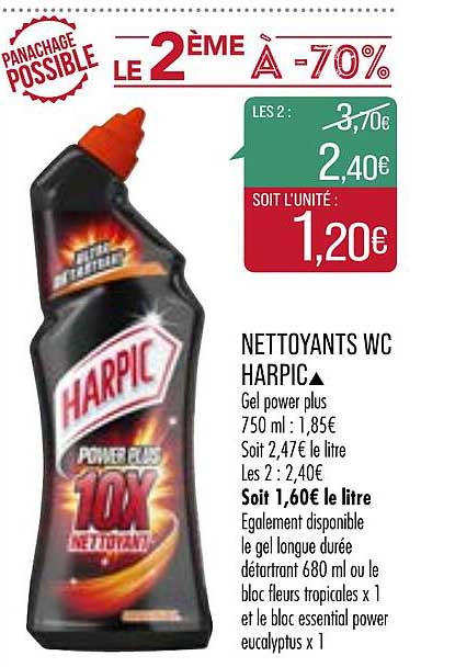 nettoyants wc harpic