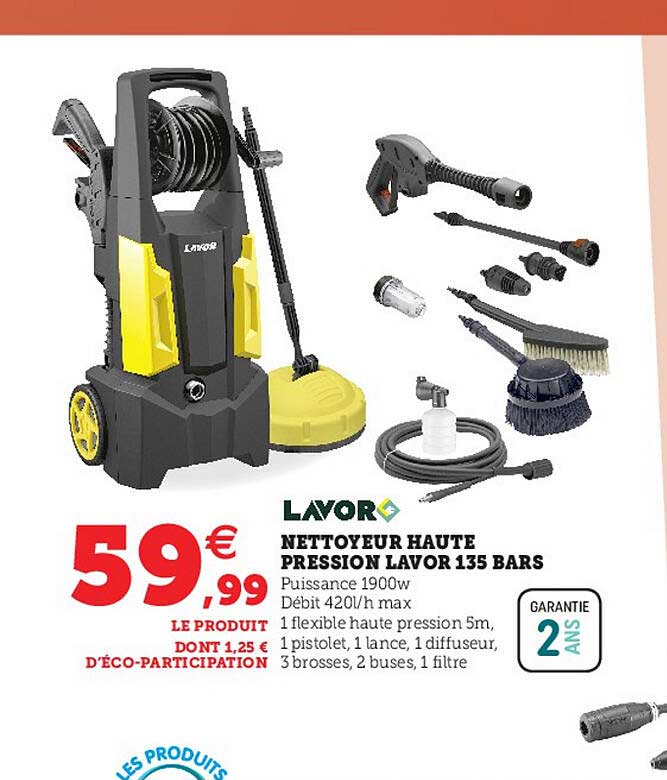 nettoyeur haute pression lavor 135 bars