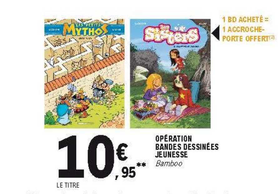 opération bandes dessinées jeunesse bamboo