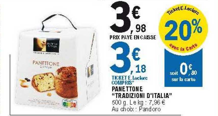 panettone "tradizioni d'italia"