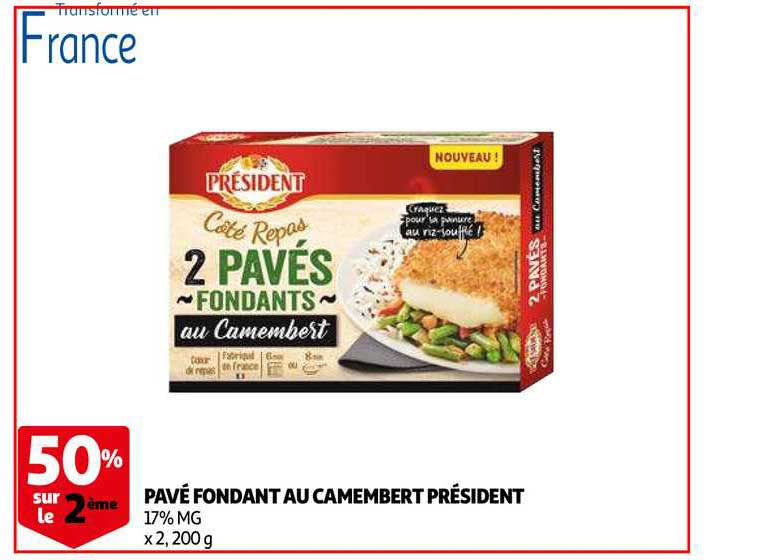 Pavé Fondant Au Camembert Président