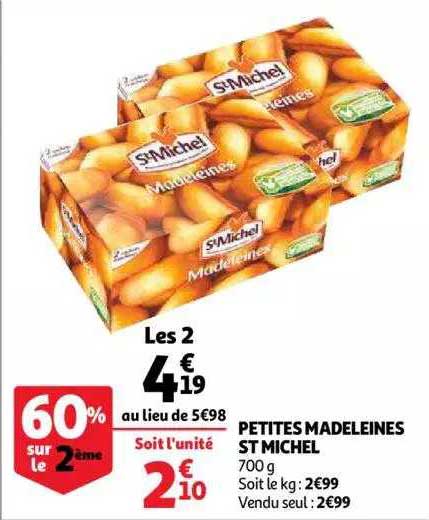 petites madeleines st michel