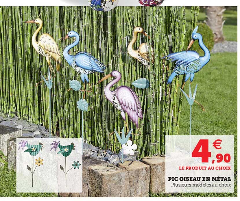 pic oiseau en métal