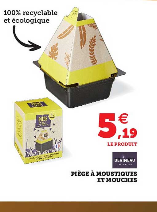 piège à moustiques et mouches devineau