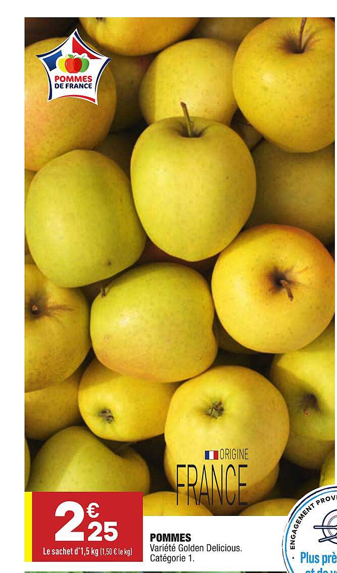 pommes golden délicious