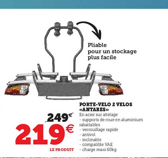 porte-vélo 2 velos "antares"