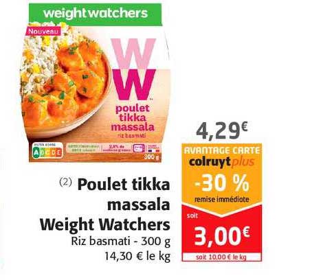 poulet tikka massala weight watchers