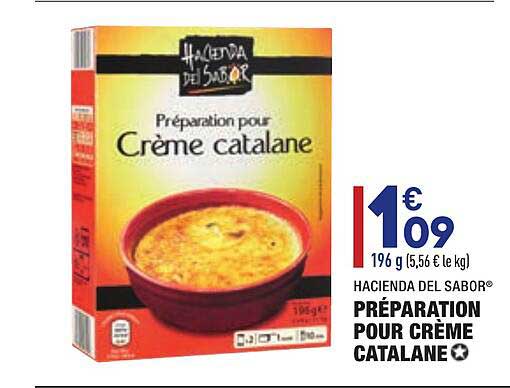 préparation pour crème catalane hacienda del sabor