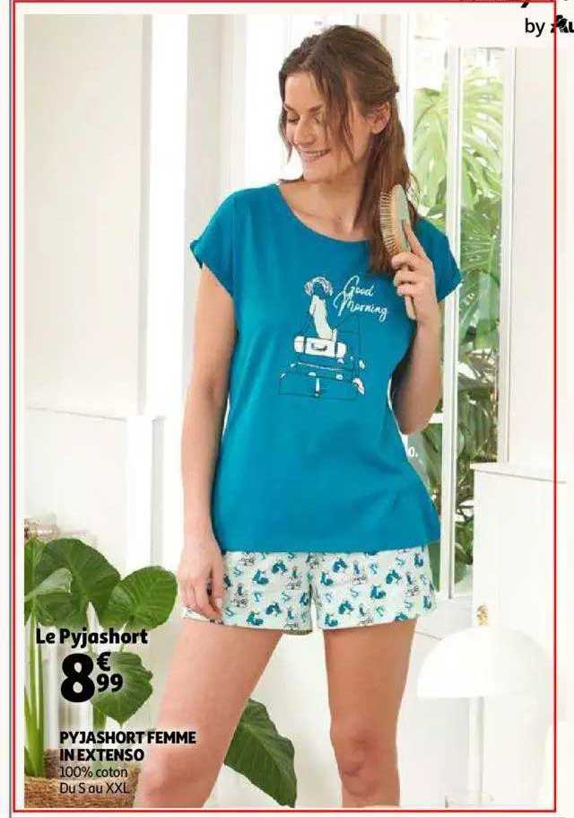 pyjashort femme in extenso