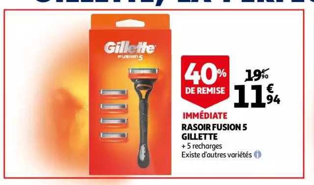 Rasoir Fusion 5 Gillette