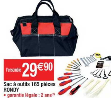 Sac à Outils 165 Pièces Rondy