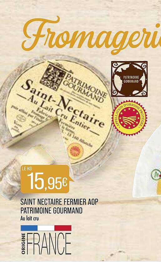 saint nectaire fermier aop patrimoine gourmand