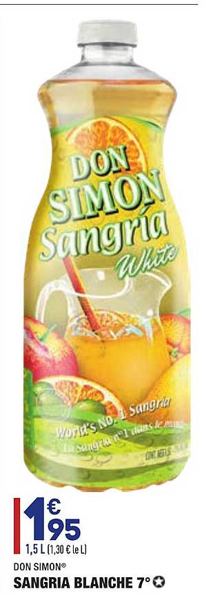 sangria blanche 7° don simon