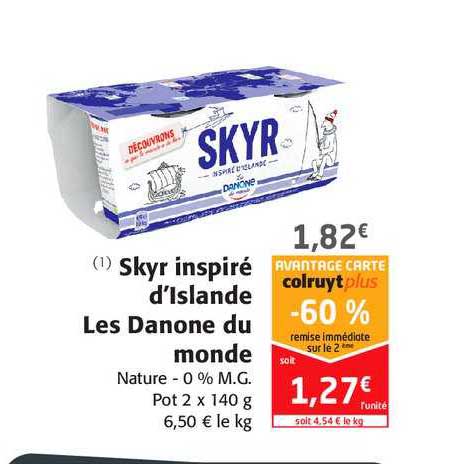 skyr inspiré d'islande les danone du monde