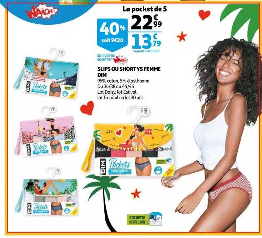 Slips Ou Sortys Femme Dim