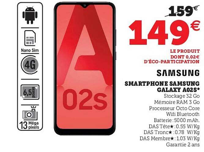 smartphone samsung galaxy a02s