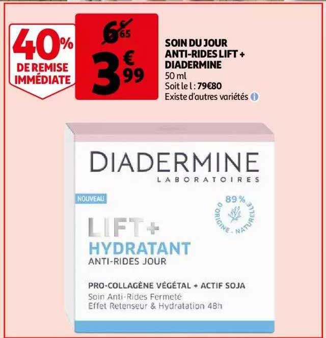 soin du jour anti-rides lift+ diadermine