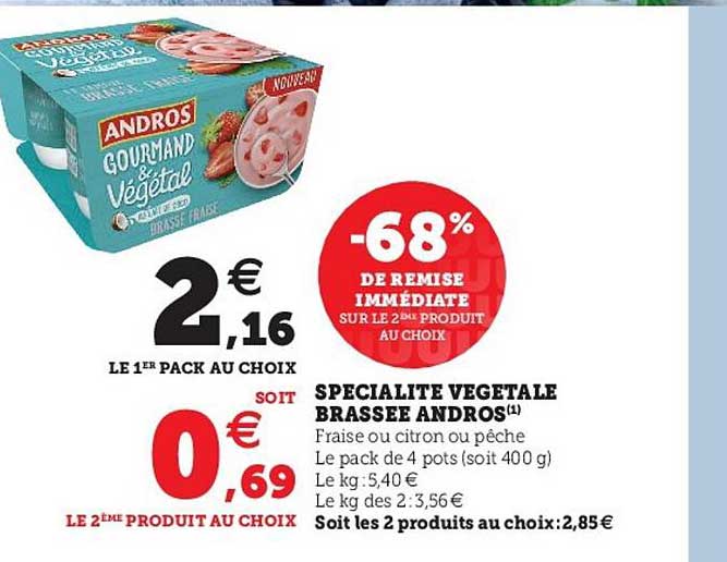 spécialité végétale brassée andros