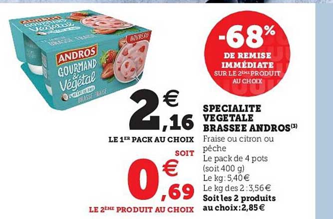 spécialité végétale brassée andros