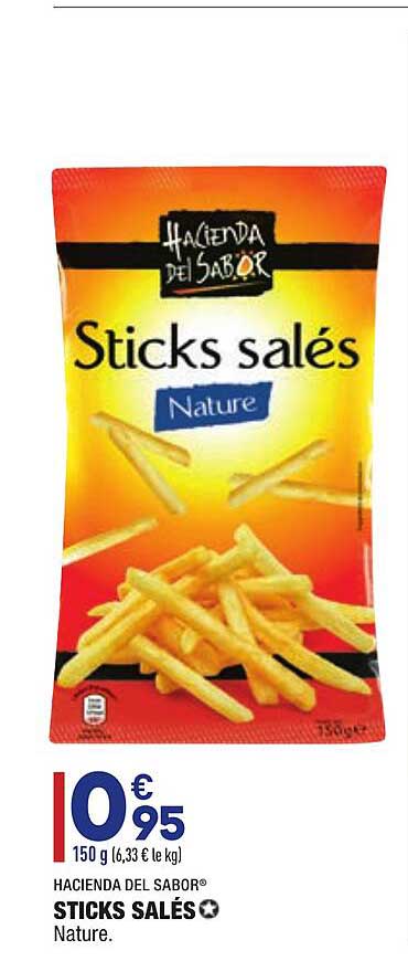 sticks salés hacienda del sabor