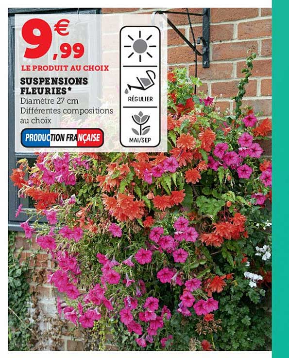 suspensions fleuries