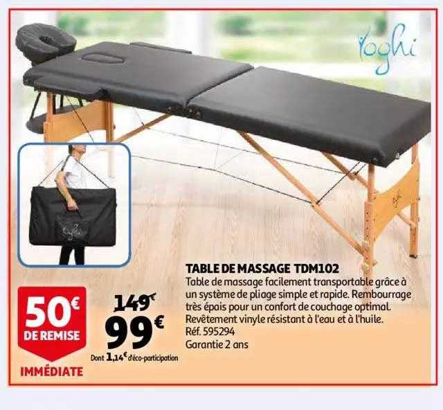 table de massage tdm102