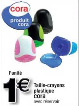 taille-crayons plastique cora