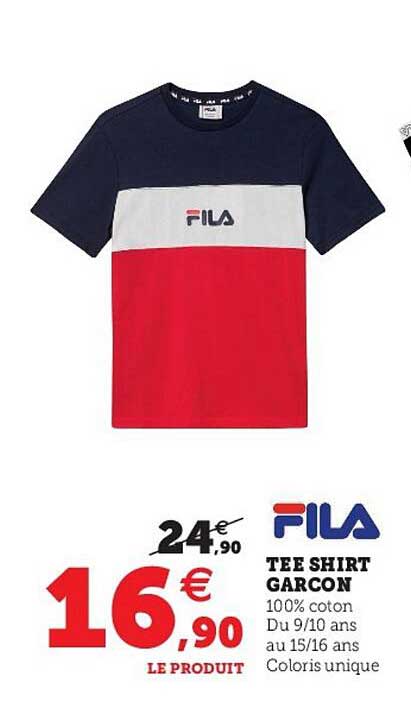 tee-shirt garçon fila