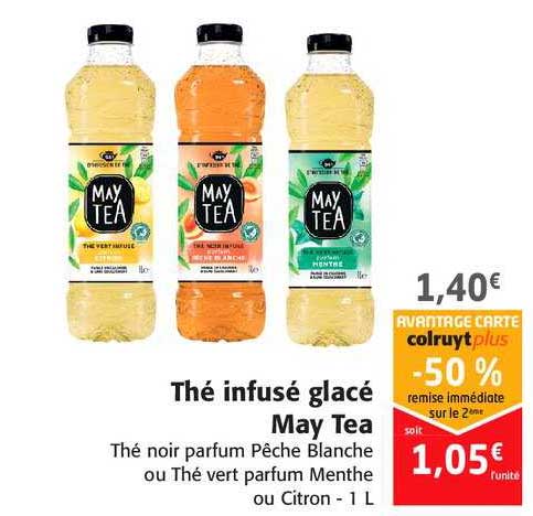 thé infusé glacé may tea