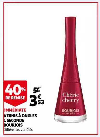 vernis à ongles 1 seconde bourjois