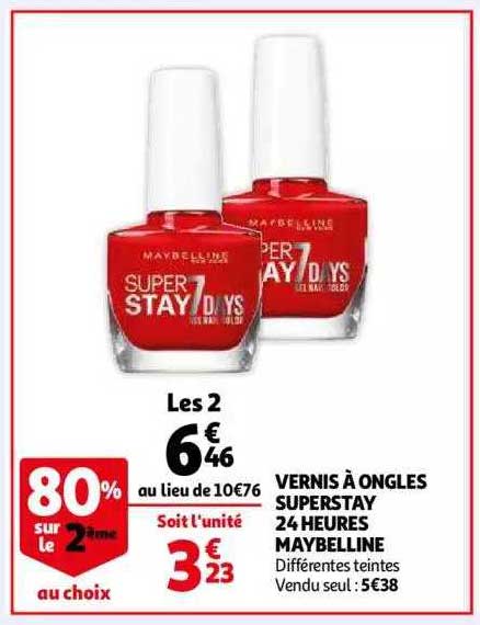 vernis à ongles superstay 24 heures maybelline