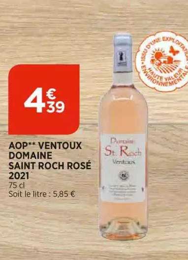 aop ventoux domaine saint roch rosé 2021
