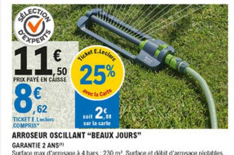 arroseur oscillant "beaux jours"