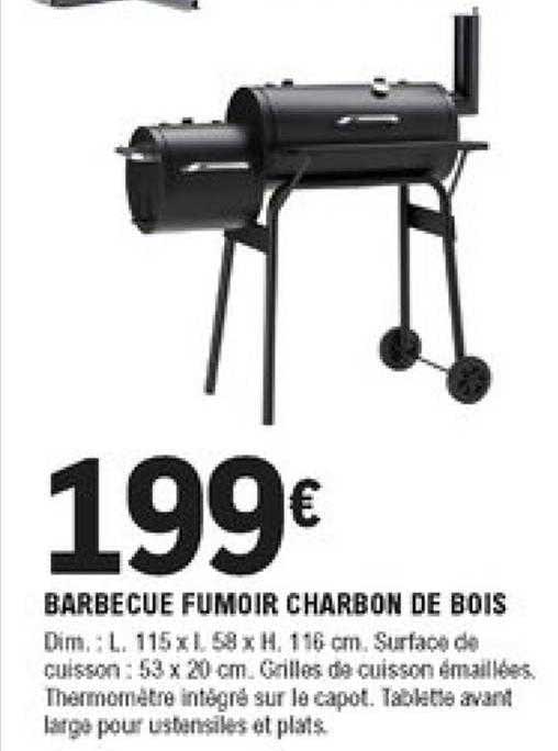 Barbecue Fumoir Charbon De Bois