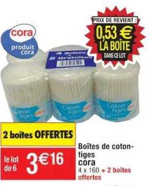 Boîtes De Coton-tiges Cora