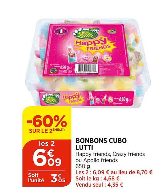 bonbons cubo lutti
