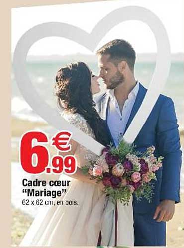 cadre cœur "mariage"