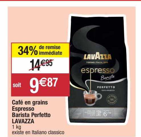 Café En Grains Espresso Barista Perfetto Lavazza