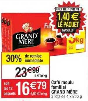 Café Moulu Familial Grand Mère