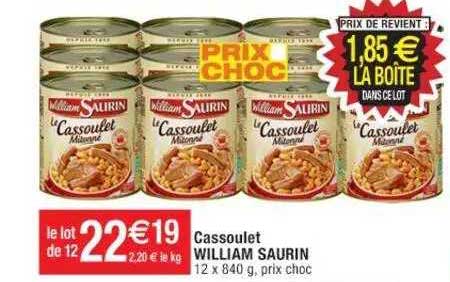 cassoulet william saurin