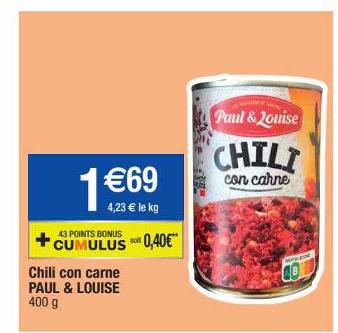 chili con carne paul & louise