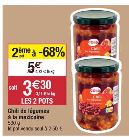 Chili De Légumes à La Mexicaine Cora