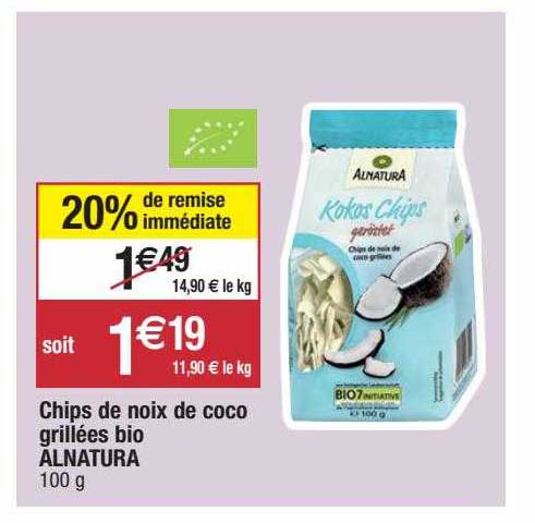 Chips De Noix De Coco Grillées Bio Alnatura